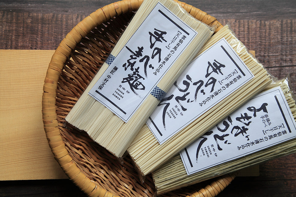 <ギフトセット>手延べ そうめん + うどん + よもぎうどん